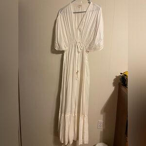 White Maxi Kaftan Small/Medium